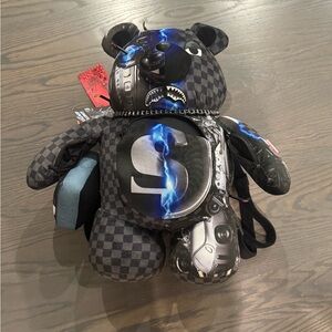 NWT Sprayground cyborg terminator moneybear backpack